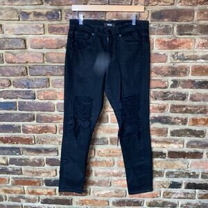 Urban Outfitters BDG Black Distressed Denim High Rise Cigarette Jeans Women's 28